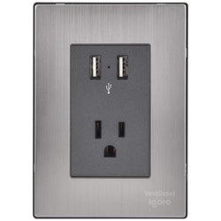 $217.63 - 1Pza, USBx2/Contacto, 110/125-250VCA, 15A, 50/60Hz, 5VDC, 2.1A, Plateado/Oxford, Acero Inoxidable/PC., MXIXO-001, Empaque: 9X14X6 cm, 0.090kg, Envío: 0 Días