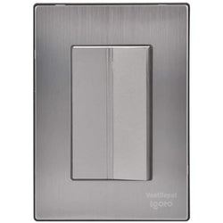 $68.23 - 1Pza, Apagador, 125-250VCA, 10A, 50/60Hz, Plateado, Acero Inoxidable/PC., MXIOA-001, Empaque: 9X14X6 cm, 0.090kg, Envío: 0 Días