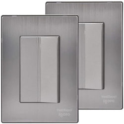 $121.48 - 2Pzas, Apagador, 125-250VCA, 10A, 50/60Hz, Plateado, Acero Inoxidable/PC., MXIOA-002, Empaque: 9X14X12 cm, 0.180kg, Envío: 0 Días