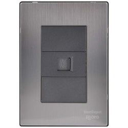 $80.53 - 1Pza, Toma Telefónica, RJ11 CAT3, Plateado/Oxford, Acero Inoxidable/PC., MXIUT-001, Empaque: 9X14X6 cm, 0.090kg, Envío: 0 Días