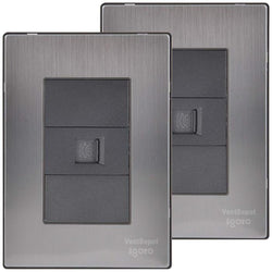 $146.07 - 2Pzas, Toma Telefónica, RJ11 CAT3, Plateado/Oxford, Acero Inoxidable/PC., MXIUT-002, Empaque: 9X14X12 cm, 0.180kg, Envío: 0 Días