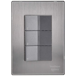 $104.93 - 1Pza, Apagador Escalerax3, 125-250VCA, 10A, 50/60Hz, Plateado/Oxford, Acero Inoxidable/PC., MXIUD-001, Empaque: 9X14X6 cm, 0.090kg, Envío: 0 Días