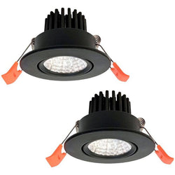 $375.83 - 2 pzas, 110lm, 3000K, 5W, Blanco Cálido, Apertura 60°, 42 IP, Aluminio Negro., MXLTM-002, Empaque: 40X12X40 cm, 0.40kg, Envío: 0 Días