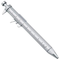$66.83 - 1Pza, Plateado, 0-100mm, ±0.5mm Tolerancia, 0.5mm Punta, Tinta Negra, Centímetros y Milímetros, Plástico ABS., MXVRN-001, Empaque: 10X15X1 cm, 0.010kg, Envío: 0 Días