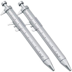 $123.76 - 2Pzas, Plateado, 0-100mm, ±0.5mm Tolerancia, 0.5mm Punta, Tinta Negra, Centímetros y Milímetros, Plástico ABS., MXVRN-002, Empaque: 10X15X2 cm, 0.020kg, Envío: 0 Días