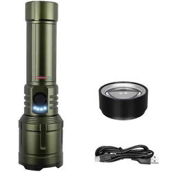$881.29 - 1Pza, Luz Blanca, 10W, 1200LM, Bateria Litio, LED, 5Modos de Iluminacion, IPX/, Carga tipo C, Verde., MXLGZ-001, Empaque: 21X6X11 cm, 0.50kg, Envío: 0 Días