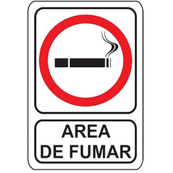 $165.72 - 30x40 cm, Prohibitivo, Área de Fumar, Acabado Fotoluminicente, MXSPV-006, Empaque: 30X40X1 cm, 0.18kg, Envío: 0 Días