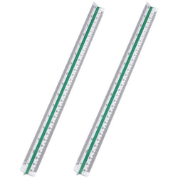 $262.73 - 2Pzas, Blanco, 30cm, 6 Escalas, 1:100, 1:200, 1:250, 1:300, 1:400 1:500, Plástico, Escala Alta., MXAGX-002, Empaque: 33X4X6 cm, 0.132kg, Envío: 0 Días