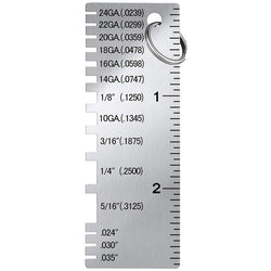 $190.33 - 1Pza Acero Inox, 72x25x1mm., Gris, Medidor Soldadura, MXRCG-001, Empaque: 8X4X1 cm, 0.012kg, Envío: 60 Días