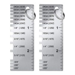 $365.32 - 2Pzas Acero Inox, 72x25x1mm., Gris, Medidor Soldadura, MXRCG-002, Empaque: 8X4X1 cm, 0.024kg, Envío: 60 Días