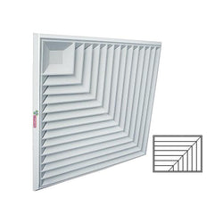 $4298.70 - 30x27", Aluminio, Blanco, 5063m3/hr, 2 vías esquina, marco biselado., MXDBC-079, Empaque: 77X69X5 cm, 4.9kg, Envío: 18 Días