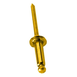 $44.53 - 100Pzs. #4, Diámetro 1/8" ó 3.2mm, Long: 3/8" ó 9.5mm, Tipo Blind, Acabado Dorado., MXBRO-002, Empaque: 8X8X10 cm, 0.1kg, Envío: 2 Días