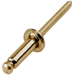 $54211.36 - 4000Pzas. # 6, Diámetro 1/4" ó 6.3mm,  Long: 3/4" ó 19.0mm,  Tipo Blind,  Acabado Oro Antiguo Metálico. , MXRVT-088, Empaque: 18X24X35 cm, 4kg, Envío: 2 Días