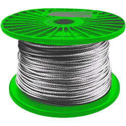 $8033.69 - Cable Alma de Fibra Pulido de 1/8"Ø,6x19hilos,TorcidoDerecho,500mxRollo, MXLFN-002, Empaque: 100X150X150 cm, 34kg, Envío: 10 Días