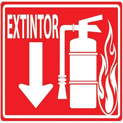 $141.94 - 40x30 cm, Contra Incendio, Extintor, Acabado Fotoluminicente, MXSCI-008, Empaque: 40X30X1 cm, 0.16kg, Envío: 0 Días