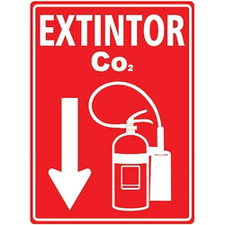 $141.94 - 30x40 cm, Contra Incendio, Extintor Co2, Acabado Fotoluminicente, MXSCI-012, Empaque: 30X40X1 cm, 0.16kg, Envío: 6 Días