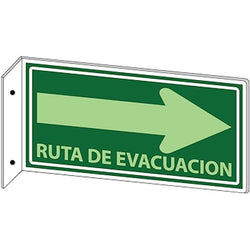 $283.63 - 30x20cm,De Evacuación,Ruta de Evacuación Derecha,Acrílico,Fotoluminicente, MXSBA-002, Empaque: 30X20X1 cm, 0.45kg, Envío: 6 Días