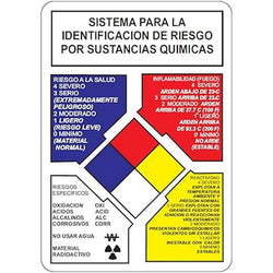 $143.12 - 50x60 cm, De Identificación, Sistema por Sustancias Químicas, Normal, MXSDI-001, Empaque: 50X60X1 cm, 0.32kg, Envío: 0 Días