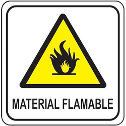 $79.47 - 20x25 cm, De Precaución, Material Flamable, Normal, MXSPN-004, Empaque: 20X25X1 cm, 0.10kg, Envío: 0 Días