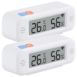 $740.42 - 2Pzas, LCD, -9.9~60°C, 0~100% RH, Wi-Fi, Pilas AAAx2, Blanco, Plástico., MXCSI-002, Empaque: 8X4X6 cm, 0.040kg, Envío: 0 Días