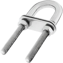 $284.68 - 1Pza, M8x100mm, Acero Inox 304, Perno U Redondo, Plateado., MXIDN-001, Empaque: 7X11X2 cm, 0.132kg, Envío: 0 Días