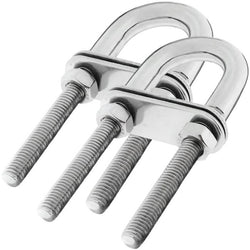 $539.37 - 2Pzas, M8x100mm, Acero Inox 304, Perno U Redondo, Plateado., MXIDN-002, Empaque: 7X11X3 cm, 0.264kg, Envío: 0 Días