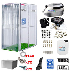 $71377.32 - 20L, 400 a 520 personas, Acrílico, 1x2.2x2m, 2 Cortinas, Alta Presión, 120W 110V, Sin Sensor., MXVFE-001, Empaque: 120X240X90 cm, 58kg, Envío: 6 Días