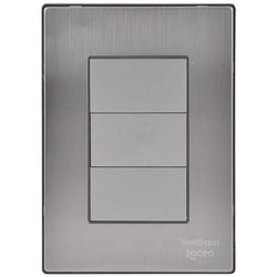 $61.07 - 1Pza, Placa Ciega, Plateado, Acero Inoxidable/PC., MXIIM-001, Empaque: 9X14X6 cm, 0.090kg, Envío: 0 Días