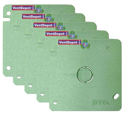 $417.13 - 5 Pzas, 50mm Ø, Tapa Cuadrada Ciega, Verde, PVC., MXBXV-014, Empaque: 21X21X6 cm, 0.12kg, Envío: 12 Días