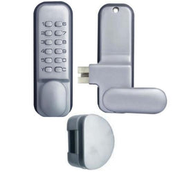 $3051.43 - Grosor puerta 28 a 65mm, Cromo Satinado, Manija Ovalada, 12 Teclas mecánicas, Aleación de Zinc., MXMNL-001, Empaque: 16X26X16 cm, 4kg, Envío: 15 Días