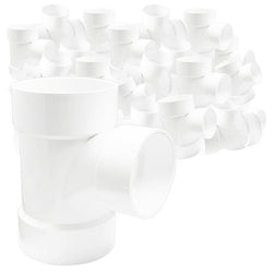 $193.96 - 10 Pzas, 40mm Ø, Tee Sencilla, Blanco, PVC., MXTES-002, Empaque: 30X30X30 cm, 0.1kg, Envío: 12 Días