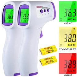 $674.34 - 2 Pzas, Pantalla LCD, Precisión+-0.2°C, Temp. -32 a 42.5°C, Respuesta 1.5 seg, Baterías 2x AAA Incluidas, Blanco, MXTFN-002, Empaque: 11X17X12 cm, 0.400kg, Envío: 0 Días