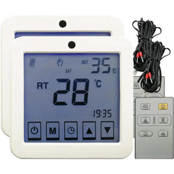 $2205.12 - 2Pzas, 220V, 60Hz, 20A, Calefacción, 5° a 35°C, c/Control Remoto, c/Sonda Sensor 3m, Blanco., MXTSF-002, Empaque: 11X12X9 cm, 0.40kg, Envío: 1 Días