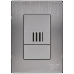 $172.32 - 1Pza, Timbre Zumbador, 125-250VCA, 50/60Hz, Plateado, Acero Inoxidable/PC., MXIUZ-001, Empaque: 9X14X6 cm, 0.090kg, Envío: 0 Días