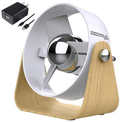 $1047.40 - 1Pza, 5"Ø, Blanco/Madera, USB y Clavija, 127V, 2 Velocidades, Ventilador de Escritorio., MXLWB-001, Empaque: 15X13X7 cm, 0.300kg, Envío: 30 Días