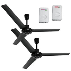 $1336.63 - 2Pzas, Ø56pulg, 70W, 10000m3/h, 5 Vel, 110-127V, 60Hz, Negro., MXAEZ-002, Empaque: 64X22X21 cm, 10.000kg, Envío: 3 Días