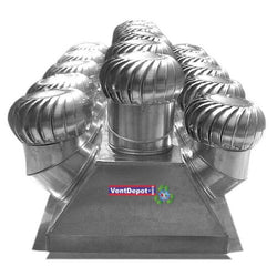 $74341.82 - 36X118", 67500m3/hr, 15 Turbinas 17"Ø Aluminio, Base Aluminio a 1 Agua, Calibre 22. , MXMAO-006, Empaque: 315X55X95 cm, 72kg, Envío: 5 Días