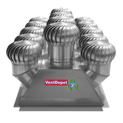 $70870.54 - 36X118", 67500m3/hr, 15 Turbinas 17"Ø Aluminio, Base Aluminio a 1 Agua, Calibre 22. , MXMAO-006, Empaque: 315X55X95 cm, 72kg, Envío: 5 Días
