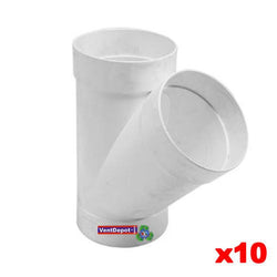 $858.98 - 10 Pzas, 110mm Ø, Yee Sencilla, Blanco, PVC., MXSYS-013, Empaque: 30X50X30 cm, 0.6kg, Envío: 12 Días