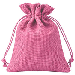 $27.43 - 1Pza, Rosa, 10x14cm, Bolsa de Lino Yute., MXJUK-001, Empaque: 11X15X1 cm, 0.01kg, Envío: 0 Días