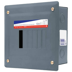$702.12 - 1Pza, Monofásica, 6 Módulos, Hilos 3, 120/240V, 100A, 60Hz, Interruptor de pastilla, Empotrar, MXVBX-001, Empaque: 21X19X9 cm, 1.08kg, Envío: 10 Días