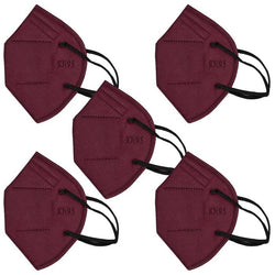 $112.92 - 5Pzas, Wine/Vino, Protección FFP2, Non Woven, 4 capas., MXRXW-002, Empaque: 12X17X1 cm, 0.04kg, Envío: 0 Días