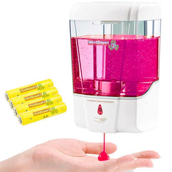 $524.00 - Sensor Infrarrojo, 700ml, Líquidos y geles, Plástico ABS, Baterías Incluidas., MXSOS-002, Empaque: 11X18X11 cm, 0.7kg, Envío: 0 Días