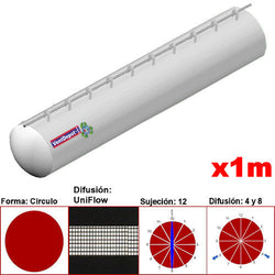 MXUFW-0301, 10"Ø, 1459 a 2189m3/hr, Difusión UniFlow, Blanco, Sujeción 12, Difusión 4 y 8, Longitud 1 m., 0.12 kg, Dimensiones con Empaque: 30X30X10 cm, Tiempo de Entrega: 0 a 10 Días hábiles, $669.68 MXN