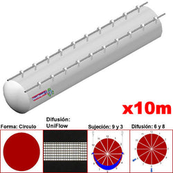 MXUFW-5200, 78"Ø, 88785 a 133178m3/hr, Difusión UniFlow, Blanco, Sujeción 9 y 3, Difusión 6 y 8, Longitud 10 m., 4.6 kg, Dimensiones con Empaque: 200X200X55 cm, Tiempo de Entrega: 0 a 10 Días hábiles, $12094.54 MXN