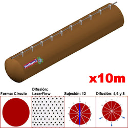 MXMPS-0900, 18"Ø, 4728 a 7092m3/hr, Difusión LaserFlow, Café Claro, Sujeción 12, Difusión  4,6 y 8,  Longitud 10 m.
, 1.6 kg, Dimensiones con Empaque: 50X50X55 cm, Tiempo de Entrega: 0 a 10 Días hábiles, $3446.71 MXN