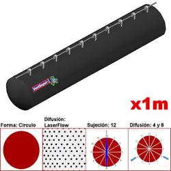 MXMPS-0001, 6"Ø, 525 a 788m3/hr, Difusión LaserFlow, Negro, Sujeción 12, Difusion 4 y 8, Longitud 1 m.
, 0.1 kg, Dimensiones con Empaque: 20X20X10 cm, Tiempo de Entrega: 0 a 10 Días hábiles, $623.62 MXN