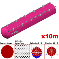 MXMPS-3300, 50"Ø, 36483 a 54725m3/hr, Difusión LaserFlow, Rosa Mexicano, Sujeción 9 y 3, Difusión  4,6 y 8, Longitud 10 m.


, 3.2 kg, Dimensiones con Empaque: 130X130X55 cm, Tiempo de Entrega: 0 a 10 Días hábiles, $8780.55 MXN