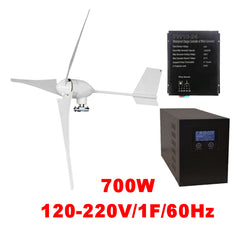 $26553.63 - Generador 700W, 24V, Vientos de 3 a 45m/s, 3 Aspas, -40°C a 80°C, Controlador 700W, 24V, Inversor 700W, 120-220V, 1F, 60Hz., MXCEL-001, Empaque: 80X45X30 cm, 35kg, Envío: 0 a 20 Días