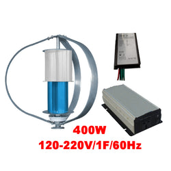 $25299.13 - Generador 400W, 24V, Vientos de 3 a 45m/s, 3 Aspas, -40°C a 80°C, Controlador 400W, 24V, Inversor 400W, 120-220V, 1F, 60Hz., MXEMK-001, Empaque: 105X135X105 cm, 25kg, Envío:  Días